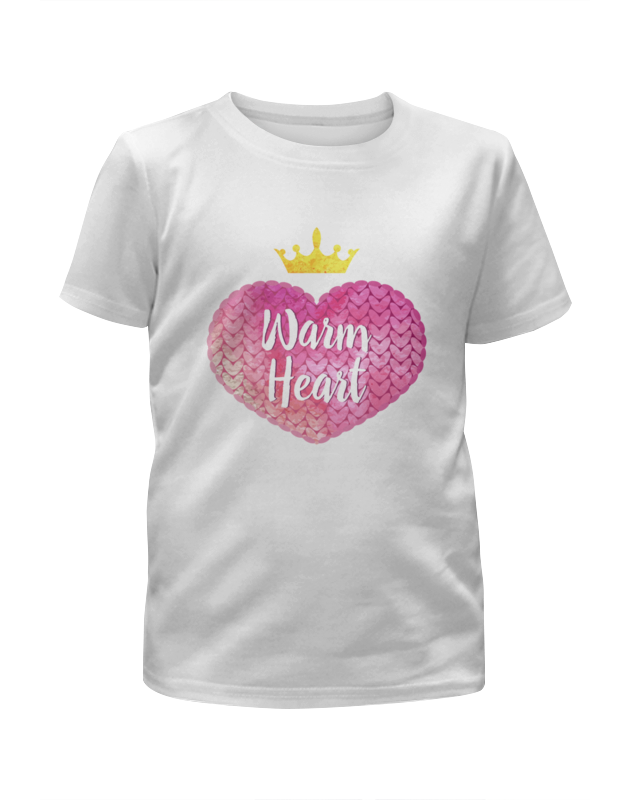 Printio Футболка с полной запечаткой для девочек Теплое сердце printio футболка с полной запечаткой для девочек теплое сердце