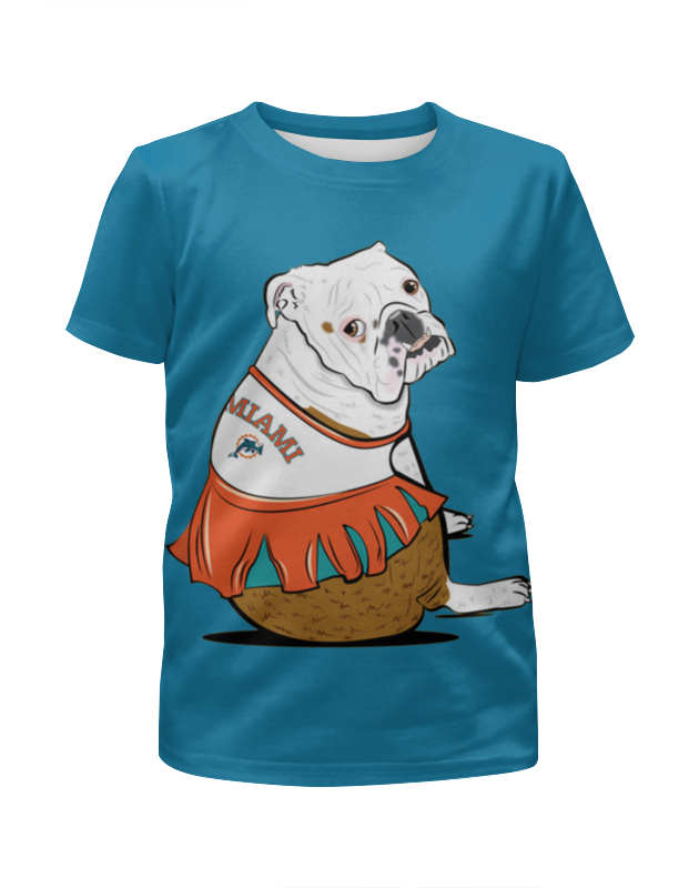 Printio Футболка с полной запечаткой для девочек Собачка на отдыхе printio футболка с полной запечаткой мужская собачка на отдыхе