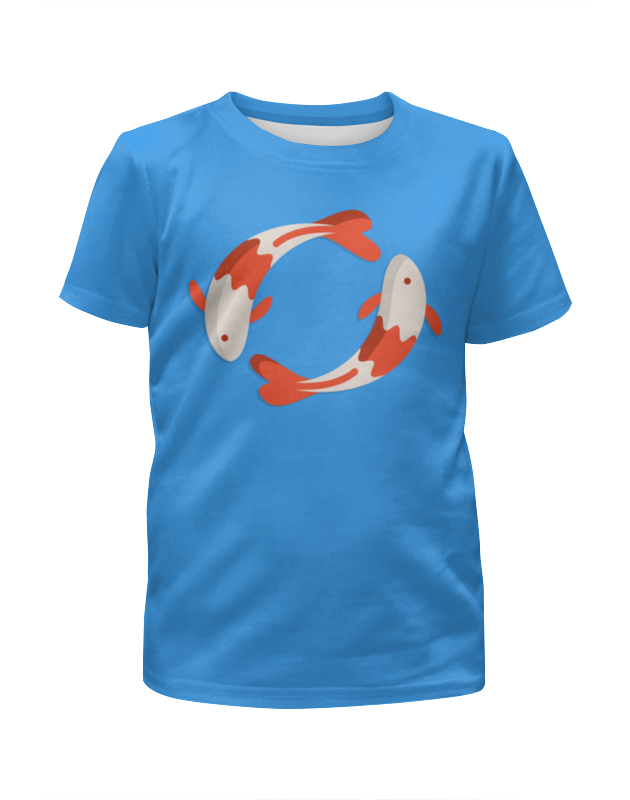 Printio Футболка с полной запечаткой для девочек Рыбки printio футболка с полной запечаткой для девочек кот и рыбки