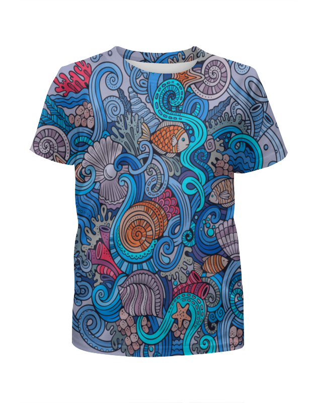 Printio Футболка с полной запечаткой для девочек Морской printio футболка с полной запечаткой для девочек морской арт