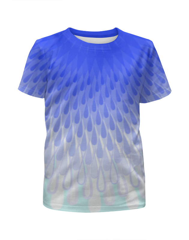 Printio Футболка с полной запечаткой для девочек Голубые капли printio футболка с полной запечаткой мужская голубой орнамент