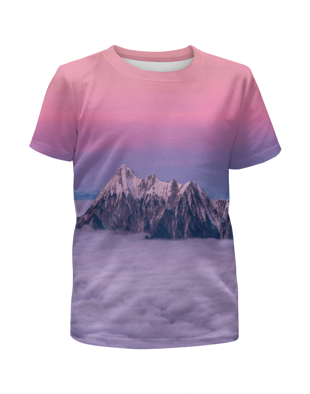 Printio Футболка с полной запечаткой для девочек Горы и облака printio футболка с полной запечаткой для девочек горы мечта