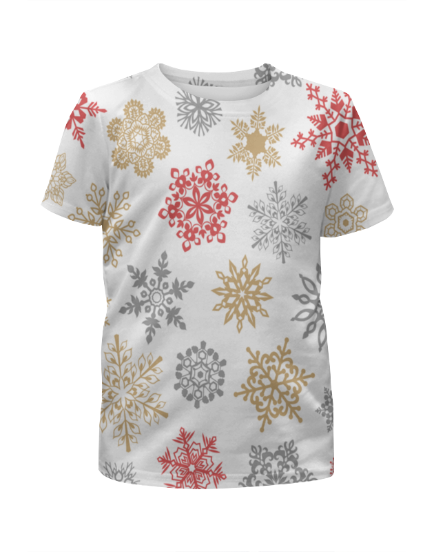 printio футболка с полной запечаткой для девочек зимние праздники Printio Футболка с полной запечаткой для девочек Зимние кружева