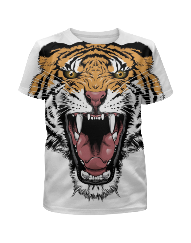 Printio Футболка с полной запечаткой для девочек Тигр printio футболка с полной запечаткой для девочек уссурийский тигр 2