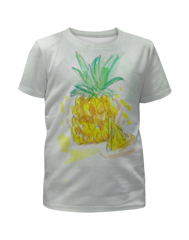 Printio Футболка с полной запечаткой для девочек Ананас printio футболка с полной запечаткой женская ананас