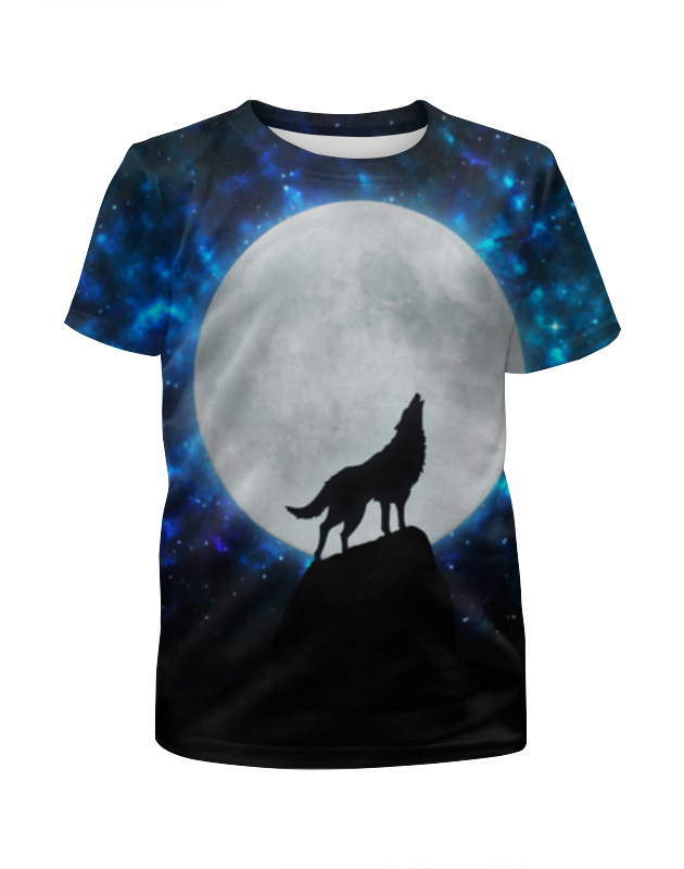 Printio Футболка с полной запечаткой для девочек Волк луна printio футболка с полной запечаткой для девочек волк и луна