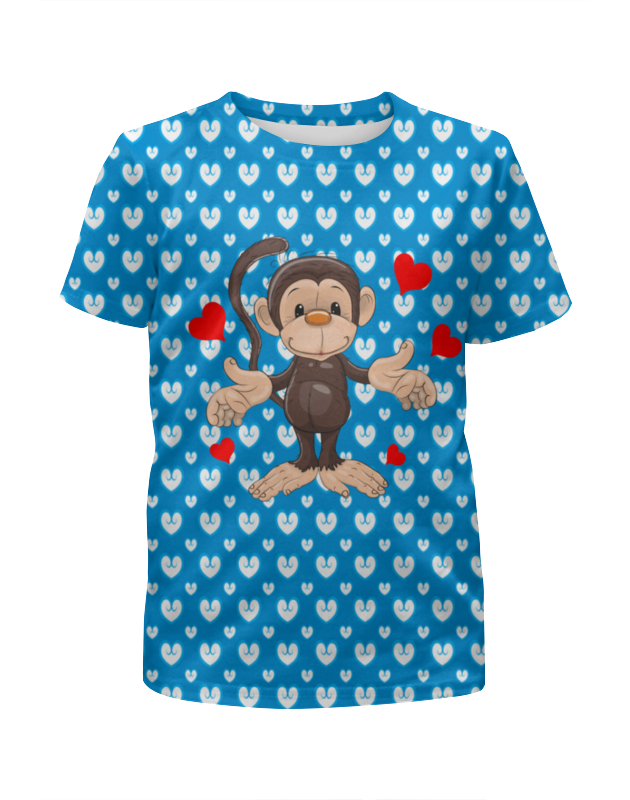 Printio Футболка с полной запечаткой для девочек Обезьянка printio футболка с полной запечаткой для девочек обезьянка