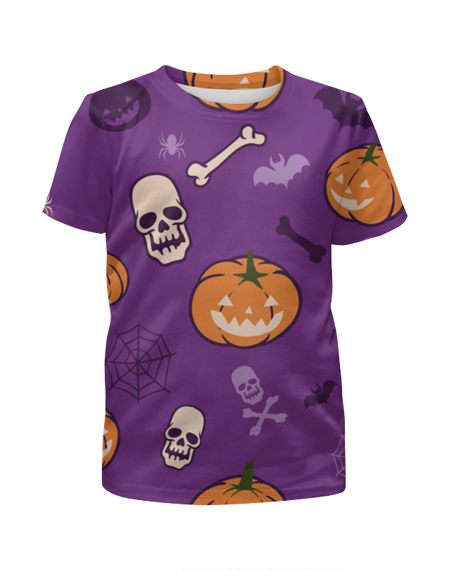 printio футболка с полной запечаткой для девочек halloween moon Printio Футболка с полной запечаткой для девочек Halloween