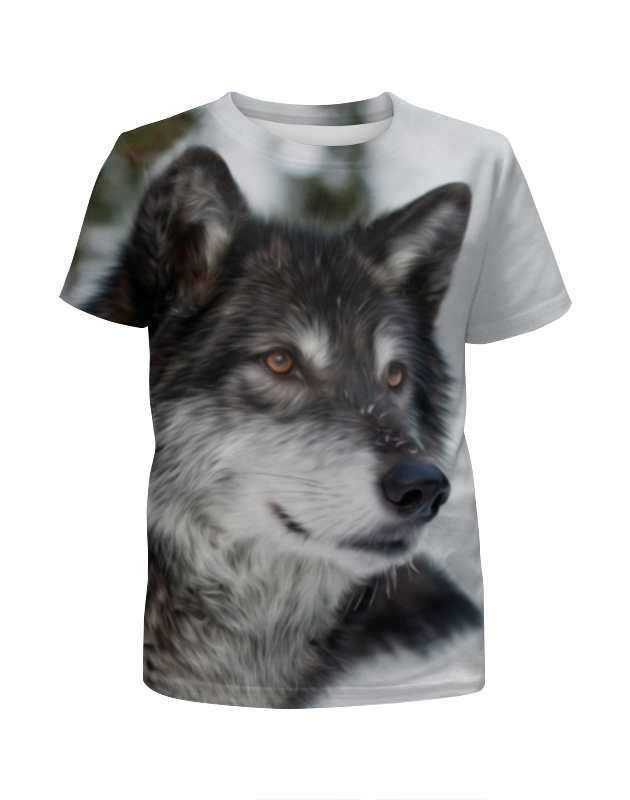 Printio Футболка с полной запечаткой для девочек Серый волк printio футболка с полной запечаткой для девочек волк краски