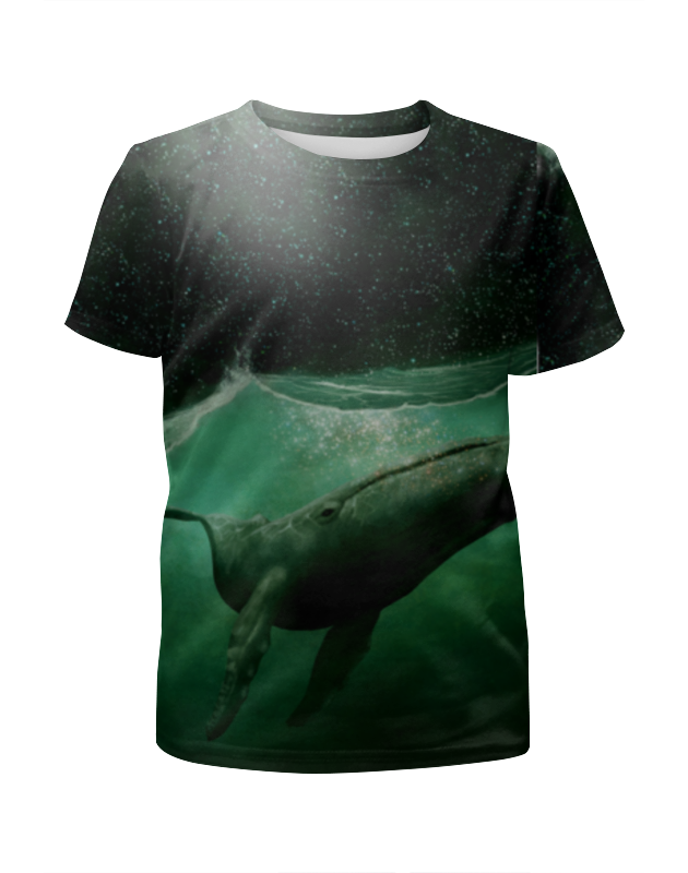 Printio Футболка с полной запечаткой для девочек Кит!!! printio футболка с полной запечаткой для девочек космический кит
