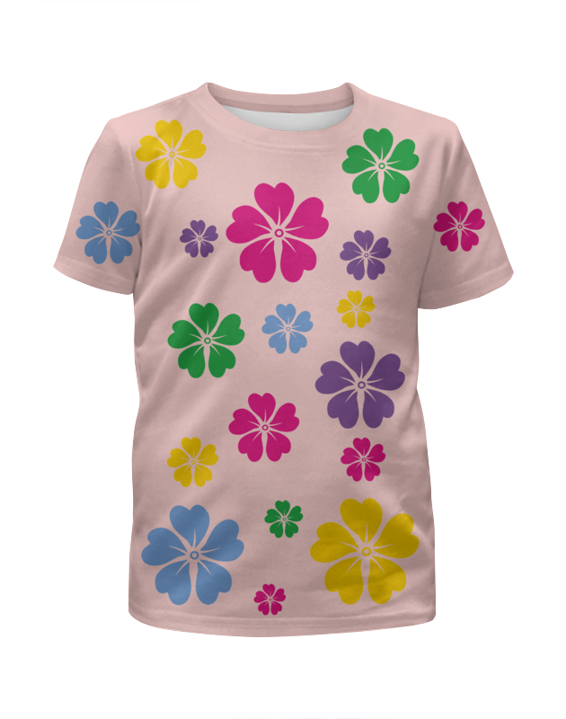 Printio Футболка с полной запечаткой для девочек В цветочках printio футболка с полной запечаткой для девочек в поисках дори