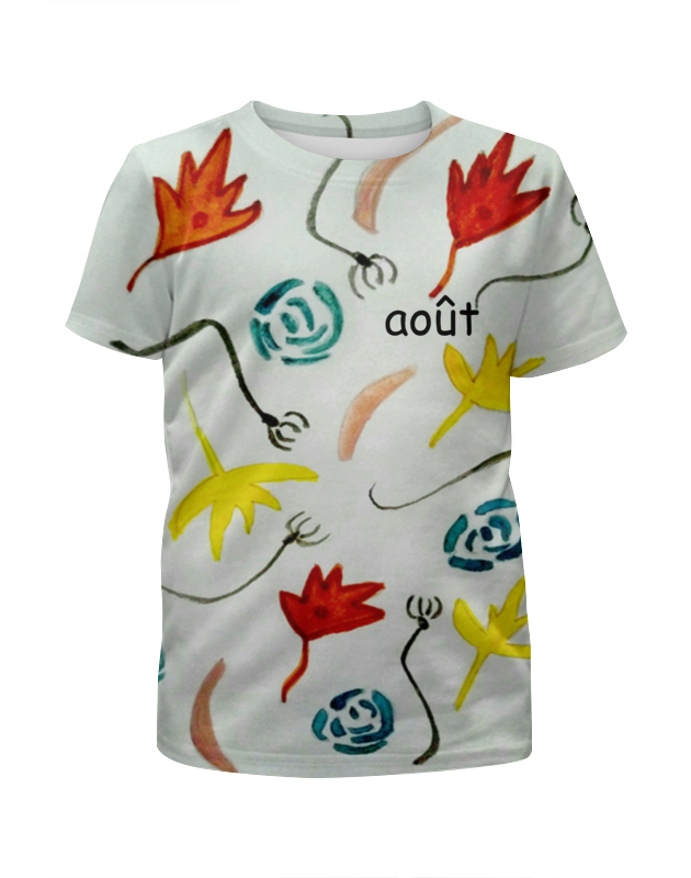 Printio Футболка с полной запечаткой для девочек Август мужская футболка яркие краски природы s зеленый