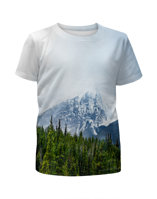 Printio Футболка с полной запечаткой для девочек Снежные горы printio футболка с полной запечаткой для девочек горы мечта
