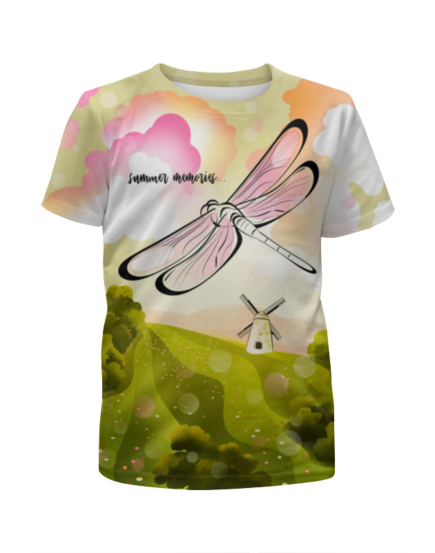 Printio Футболка с полной запечаткой для девочек Стрекоза. воспоминания о лете printio футболка с полной запечаткой для девочек бабочка и стрекоза