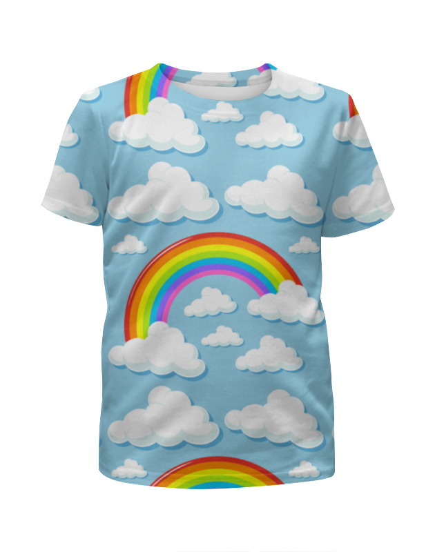 Printio Футболка с полной запечаткой для девочек Радуга printio футболка с полной запечаткой для девочек радуга мечта