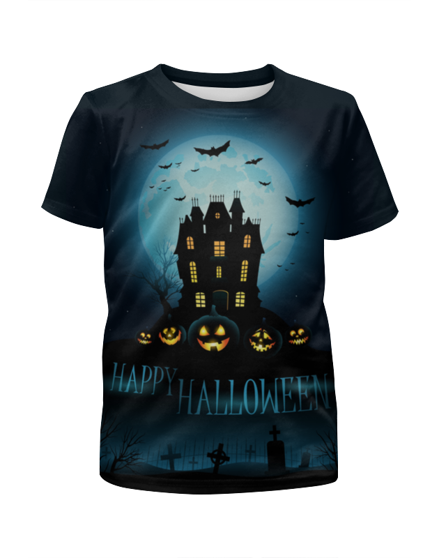 Printio Футболка с полной запечаткой для девочек Хеллоуин / halloween jack o lantern sweatshirt cute pumpkin halloween lantern fall autumn october loose cotton solid thicken warm women lady fashion