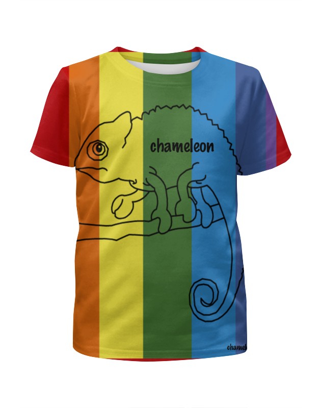 Printio Футболка с полной запечаткой для девочек Хамелеон, сhameleon printio футболка с полной запечаткой для девочек хамелеон сhameleon