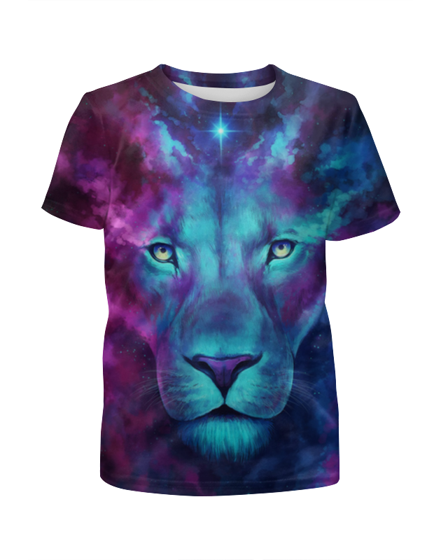 Printio Футболка с полной запечаткой для девочек Цветной лев printio футболка с полной запечаткой для мальчиков цветной лев
