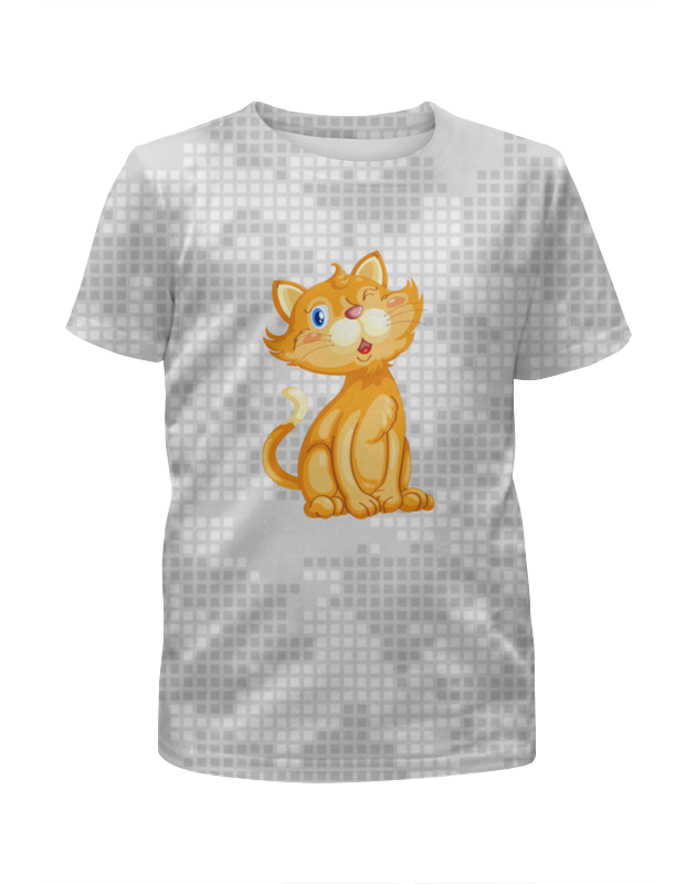 Printio Футболка с полной запечаткой для девочек Рыжий кот printio футболка с полной запечаткой для девочек рыжий кот