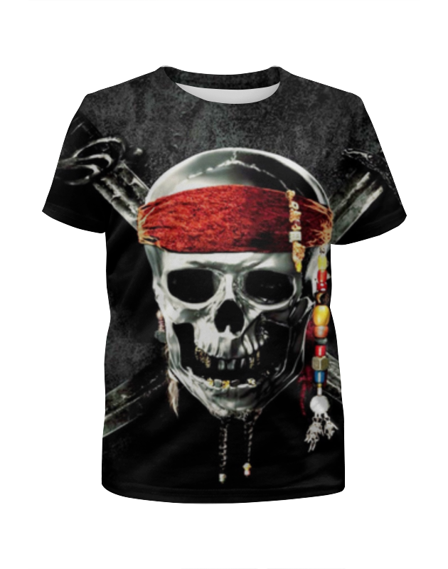 Printio Футболка с полной запечаткой для девочек Веселый роджер printio футболка с полной запечаткой для девочек пиратский корабль