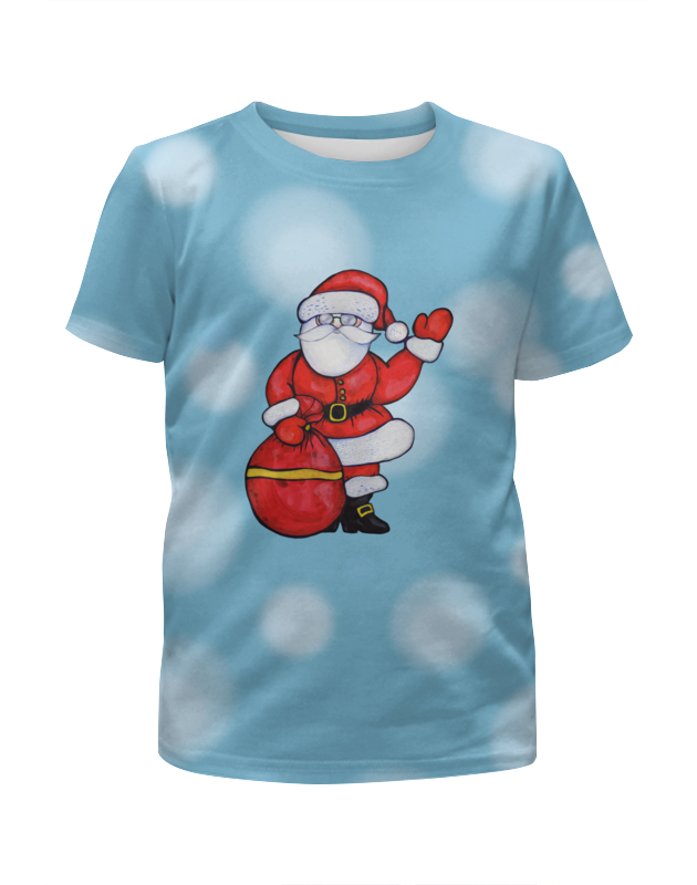 Printio Футболка с полной запечаткой для девочек Дед мороз printio футболка с полной запечаткой для девочек суровый дед мороз