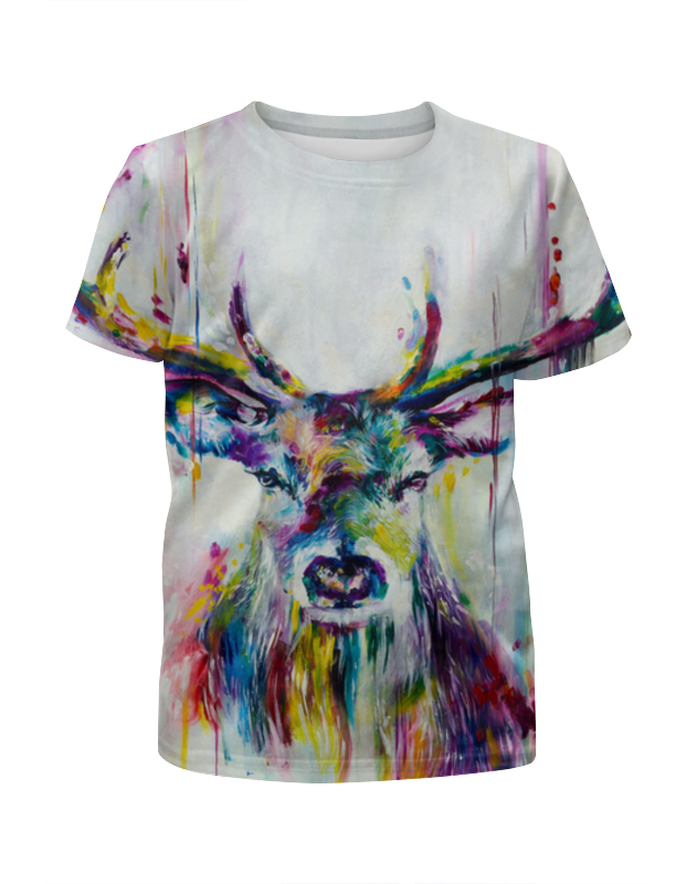 Printio Футболка с полной запечаткой для девочек Олень printio футболка с полной запечаткой для девочек deer олень