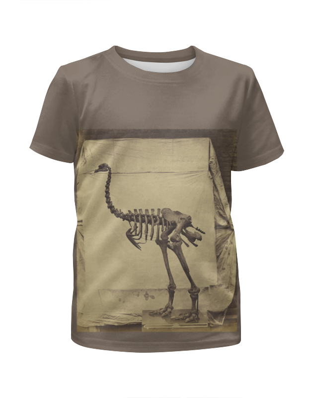 printio футболка с полной запечаткой для мальчиков скелет динозавра Printio Футболка с полной запечаткой для девочек Скелет динозавра