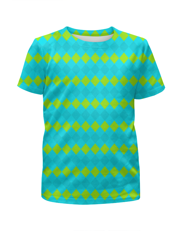Printio Футболка с полной запечаткой для девочек Желтые ромбы printio футболка с полной запечаткой для девочек узор ромбы