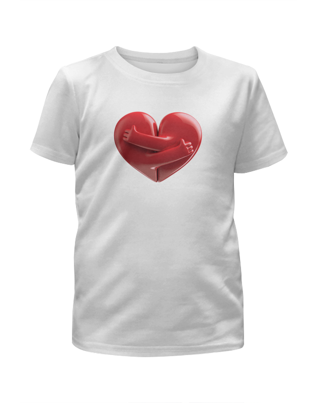 printio футболка с полной запечаткой для девочек день святого валентина Printio Футболка с полной запечаткой для девочек День святого валентина сердце