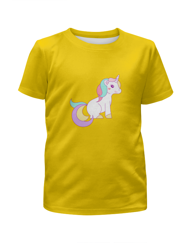 Printio Футболка с полной запечаткой для девочек Единорог printio футболка с полной запечаткой для девочек розовый единорог