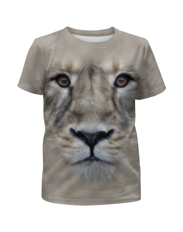 Printio Футболка с полной запечаткой для девочек Лев printio футболка с полной запечаткой для девочек пафосный лев