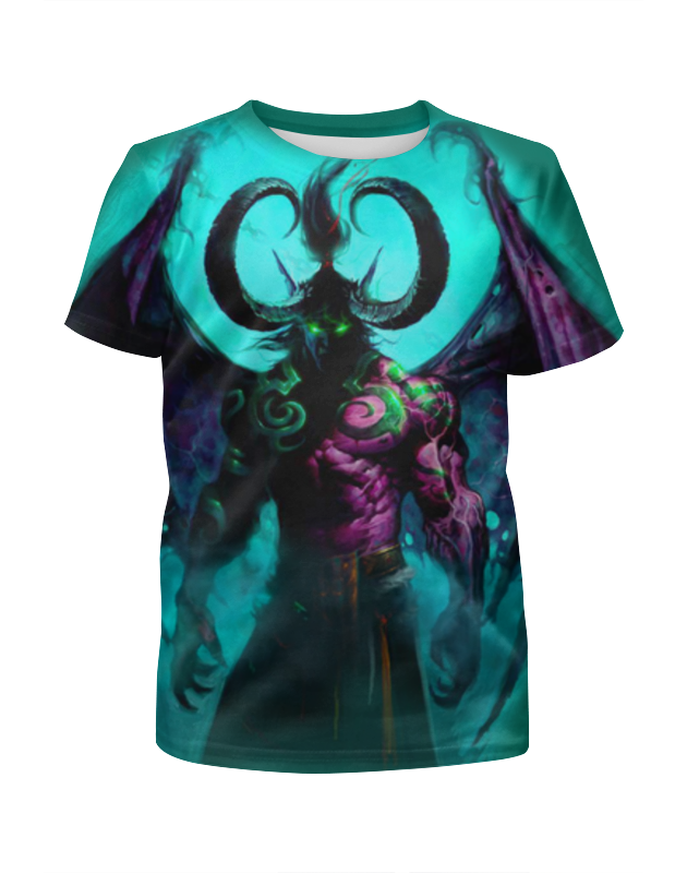 Printio Футболка с полной запечаткой для девочек Warcraft collection: illidan