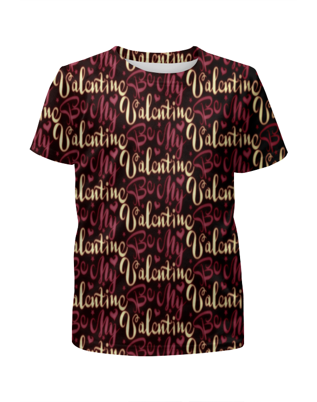 Printio Футболка с полной запечаткой для девочек Valentine printio футболка с полной запечаткой для девочек i hate valentine s day