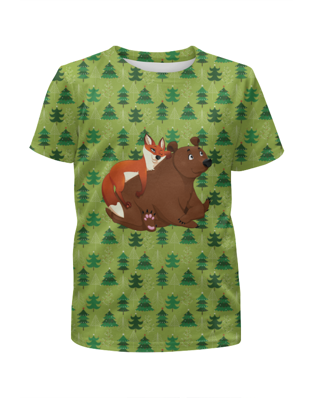 Printio Футболка с полной запечаткой для девочек Забавные животные printio футболка с полной запечаткой для мальчиков забавные животные
