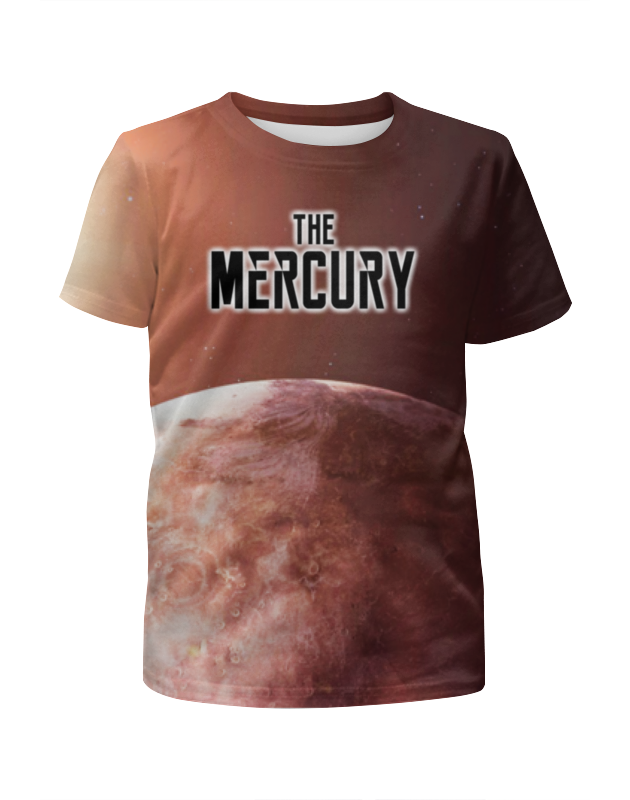 Printio Футболка с полной запечаткой для девочек The mercury (the planet) printio свитшот женский с полной запечаткой the mercury the planet