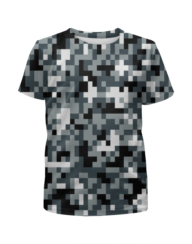 Printio Футболка с полной запечаткой для девочек Pixel gray printio футболка с полной запечаткой женская pixel gray
