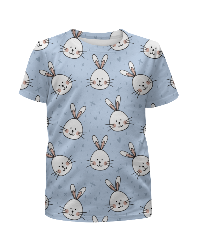 Printio Футболка с полной запечаткой для девочек Милый кролик printio футболка с полной запечаткой для девочек кролик