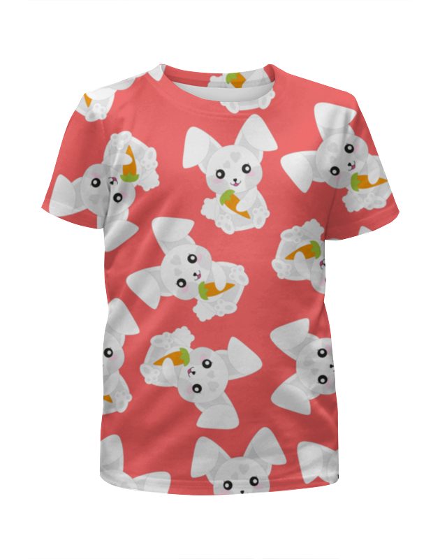 Printio Футболка с полной запечаткой для девочек Кролики printio футболка с полной запечаткой для девочек собаки и кролики