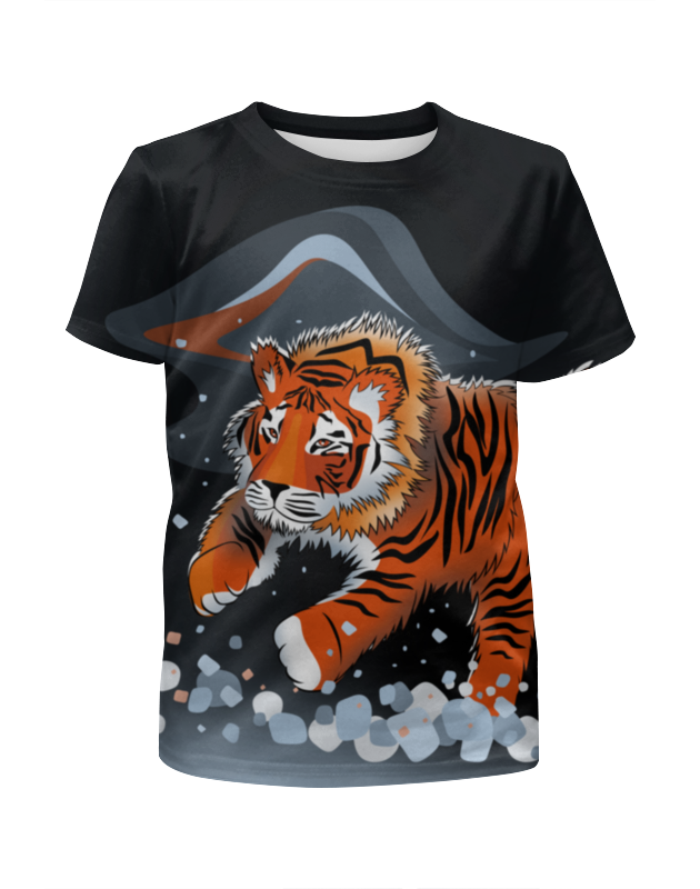 printio футболка с полной запечаткой для мальчиков амурский тигр Printio Футболка с полной запечаткой для девочек Амурский тигр