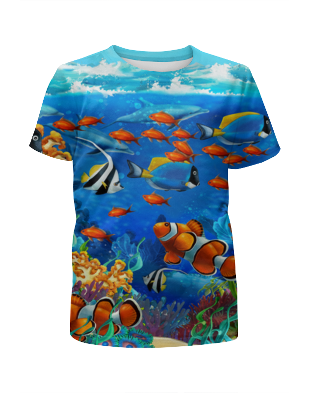 Printio Футболка с полной запечаткой для девочек Морской риф printio футболка с полной запечаткой для девочек морской арт