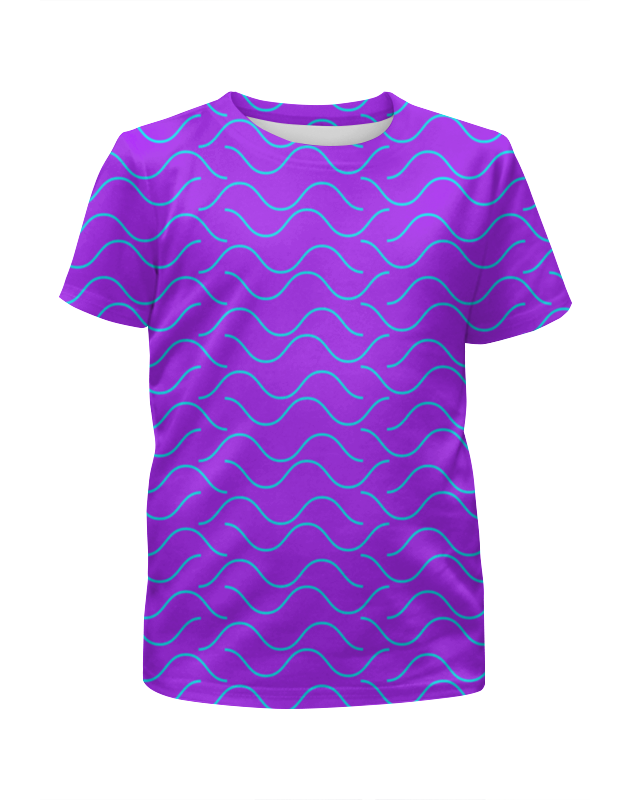 Printio Футболка с полной запечаткой для девочек Морская волна printio футболка с полной запечаткой мужская морская волна