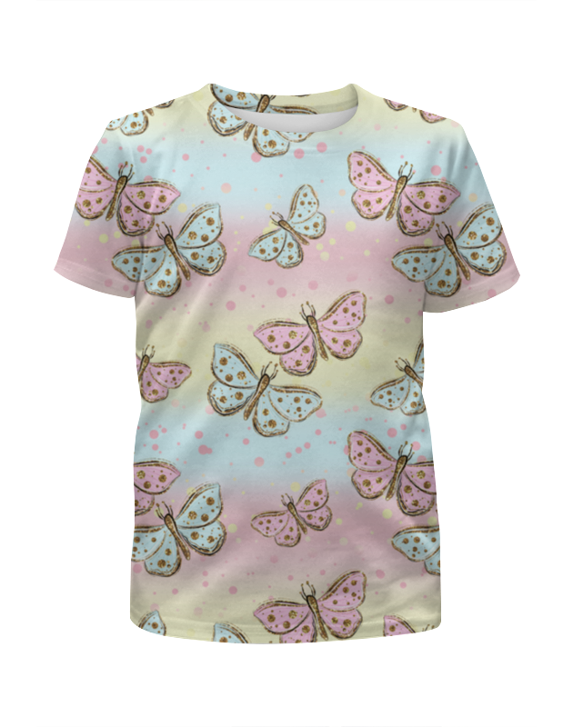 Printio Футболка с полной запечаткой для девочек бабочки printio футболка с полной запечаткой для девочек raccoon