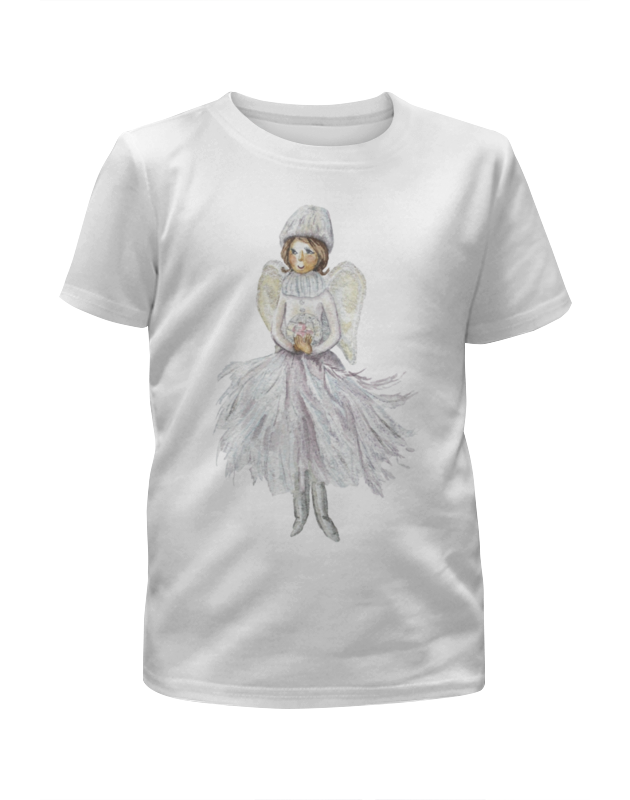 printio футболка с полной запечаткой для девочек снежный ангел Printio Футболка с полной запечаткой для девочек Снежный ангел
