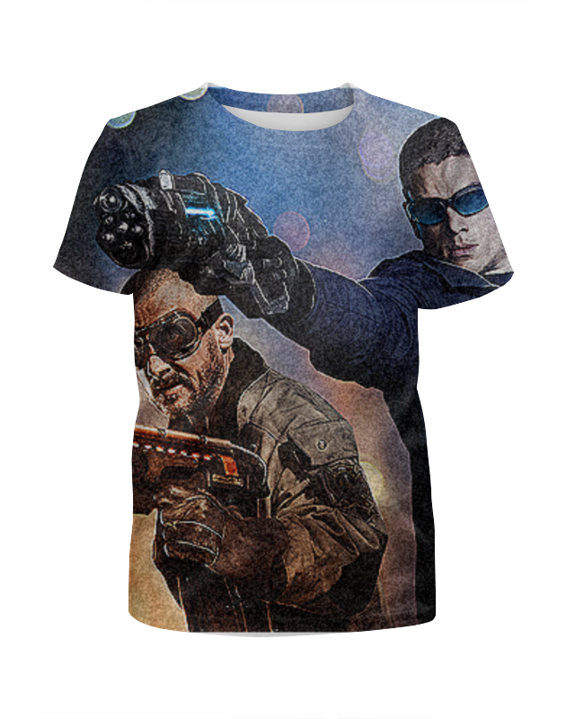 Printio Футболка с полной запечаткой для девочек Captain cold / heatwave