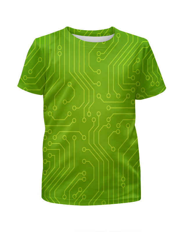 Printio Футболка с полной запечаткой для девочек Зелёная плата printio футболка с полной запечаткой женская зелёная плата