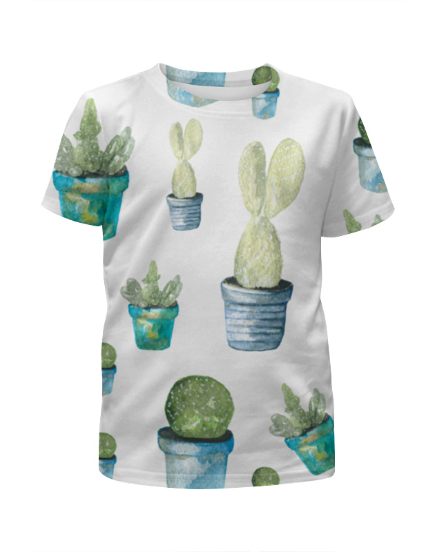 Printio Футболка с полной запечаткой для девочек Кактус printio футболка с полной запечаткой для девочек кактус