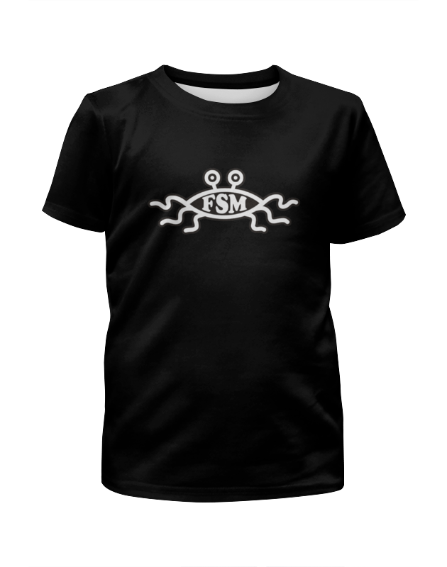 Printio Футболка с полной запечаткой для девочек Символ пастафарианства printio футболка с полной запечаткой мужская символ пастафарианства