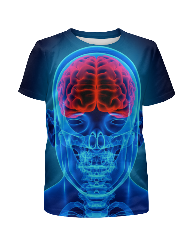 printio футболка с полной запечаткой для девочек x ray of bones Printio Футболка с полной запечаткой для девочек X-ray skull