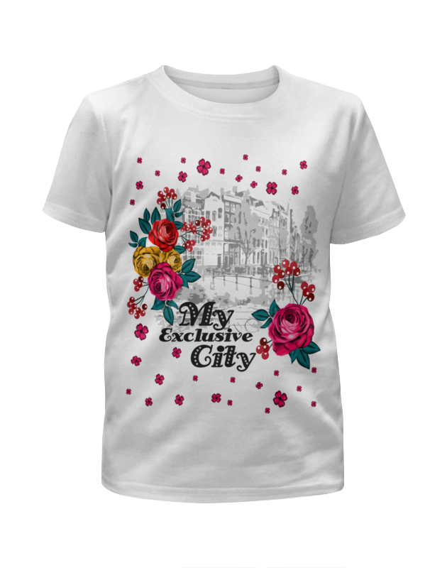Printio Футболка с полной запечаткой для девочек Город printio футболка с полной запечаткой для девочек узор роз