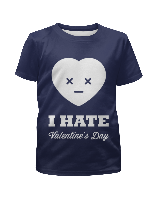 Printio Футболка с полной запечаткой для девочек I hate valentine's day printio футболка с полной запечаткой мужская i hate valentine s day